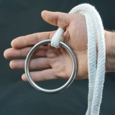 Stainless Steel Ring for Ring on Rope - 95mm x 8mm by PropDog